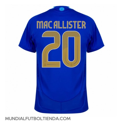 Camiseta Argentina Alexis Mac Allister #20 Segunda Equipación Replica Copa America 2024 mangas cortas